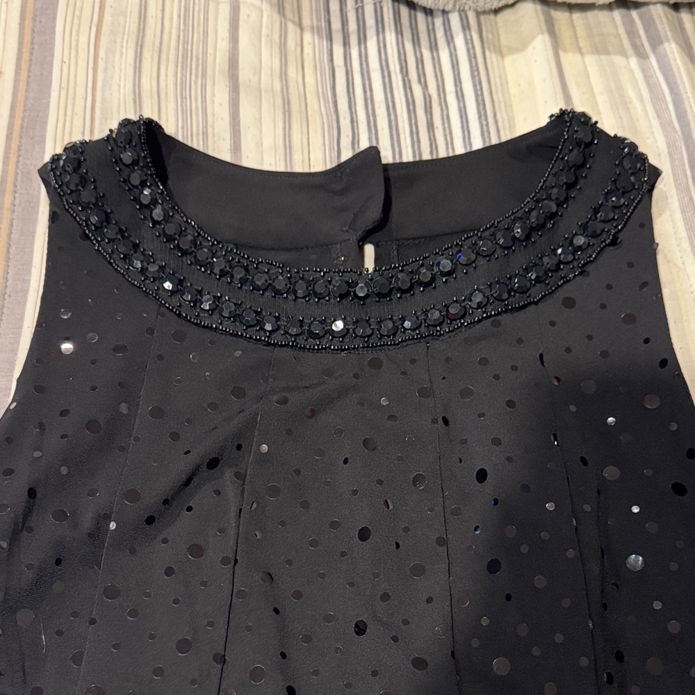 Connected Apparel Women’s Dress with Glitter Details - Picture 3 of 4